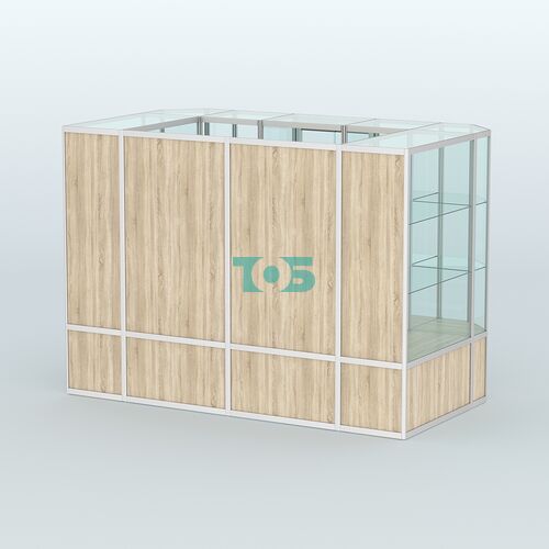 Павильон из профиля пристенный №10б (4,05 кв.м)