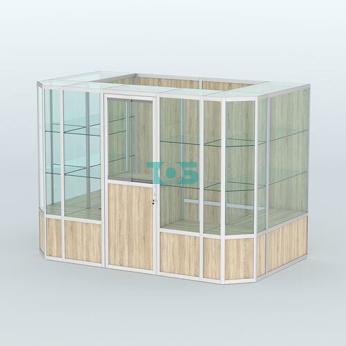 Павильон из профиля пристенный №10б (4,05 кв.м)