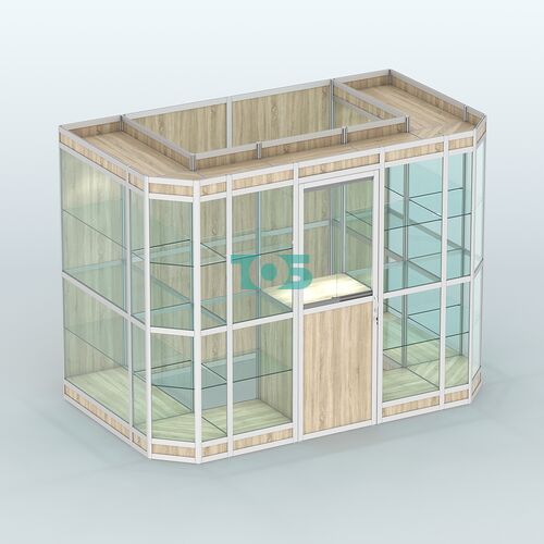 Павильон из профиля пристенный №10в (4,05 кв.м)