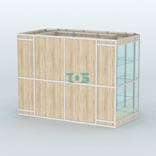 Павильон из профиля пристенный №10в (4,05 кв.м)