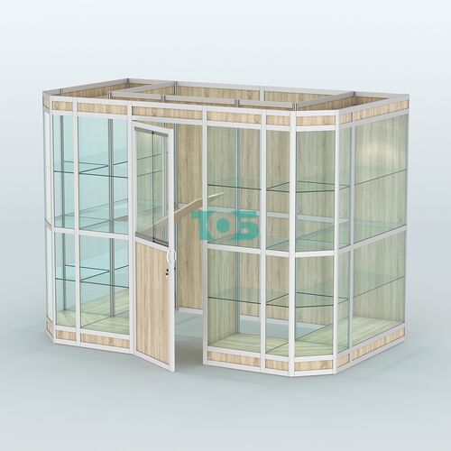 Павильон из профиля пристенный №10в (4,05 кв.м)