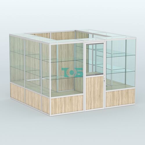 Павильон из профиля пристенный №9б (6,75 кв. м)