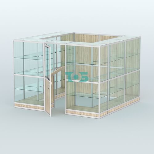 Павильон из профиля пристенный №9г (6,75 кв. м)