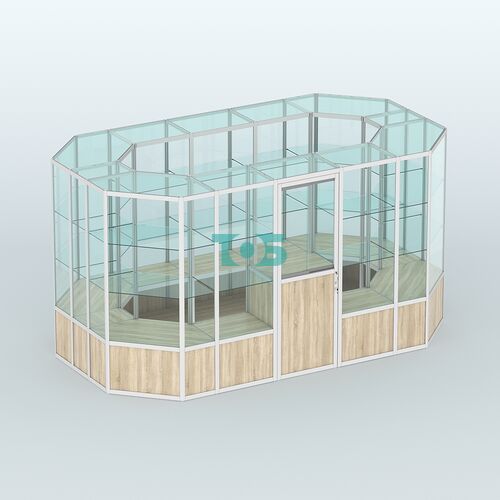 Павильон из профиля островной №5б