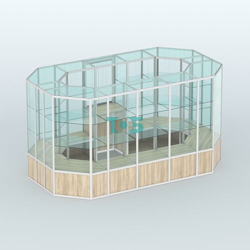 Павильон из профиля островной №5б