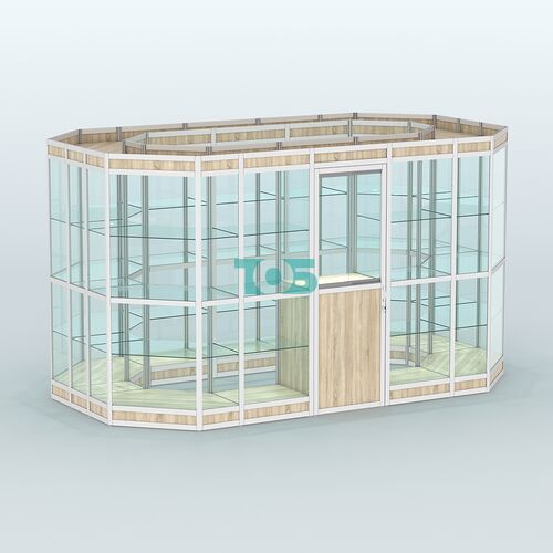 Павильон из профиля островной №5в