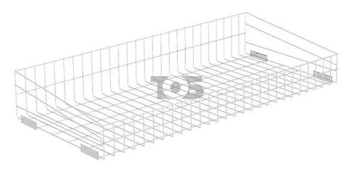 Корзина сетчатая для металлического стеллажа (410 мм)