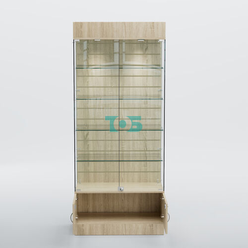 Витрина СЕТЬ №2-П с экономпанелью и полками