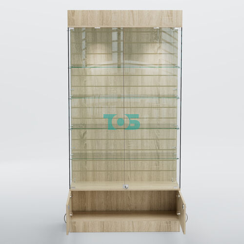 Витрина СЕТЬ №3-П с экономпанелью и полками