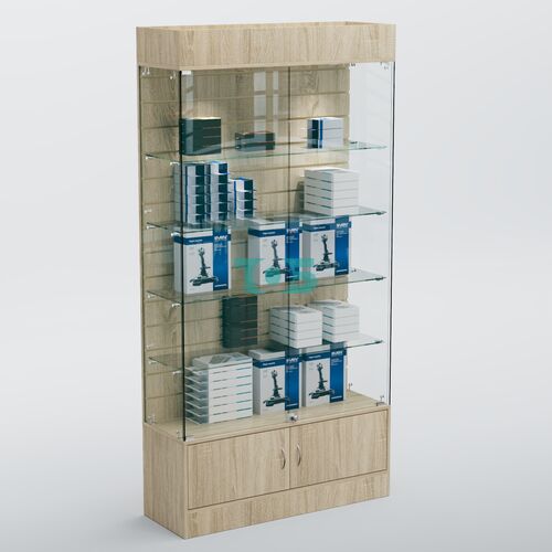 Витрина СЕТЬ №3-П с экономпанелью и полками