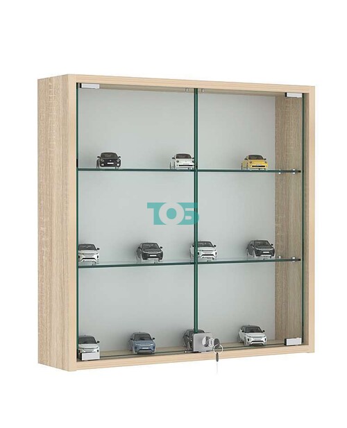 Витрина настенная №1-1А с прозрачными полками