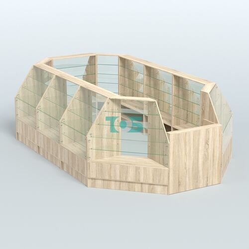 Низкий торговый остров серии Алмаз №4 большой