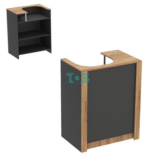 Прилавок из ДСП Модерн №1 под кассу отдельностоящий