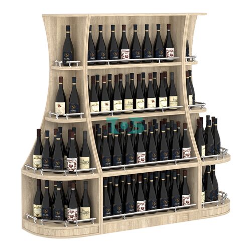 Пристенный низкий стеллаж ГАРАНТ №1-О с ограничителями