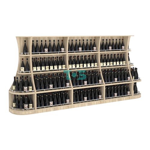 Пристенный низкий стеллаж ГАРАНТ №3-О с ограничителями