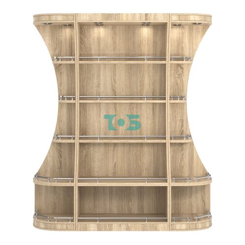 Пристенный высокий стеллаж ГАРАНТ №1-О с ограничителями