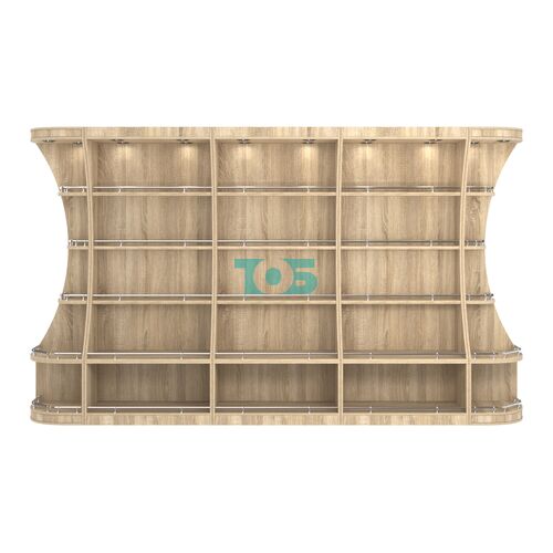 Пристенный высокий стеллаж ГАРАНТ №3-О с ограничителями