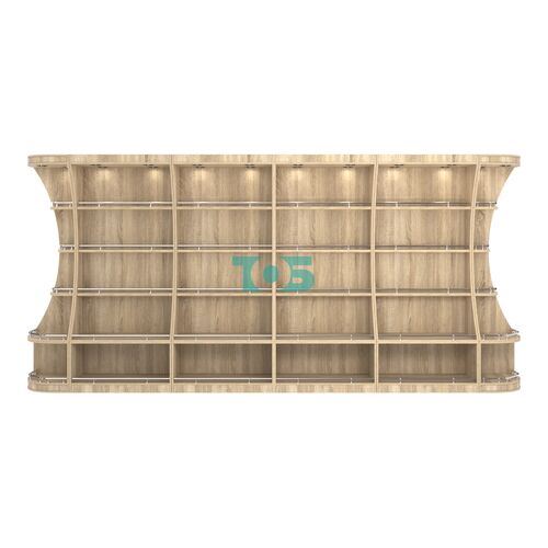 Пристенный высокий стеллаж ГАРАНТ №4-О с ограничителями