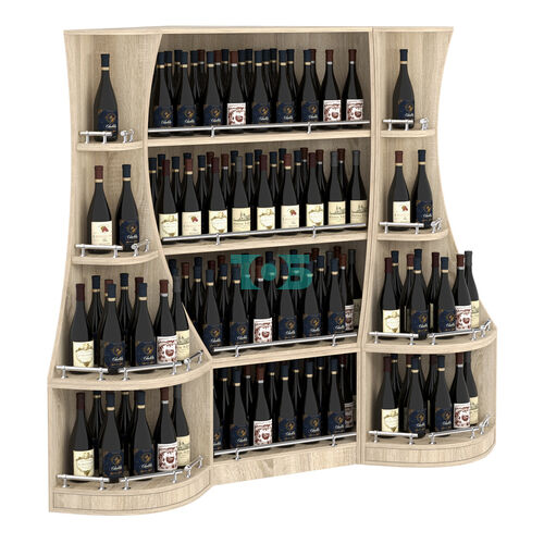 Угловой низкий стеллаж ГАРАНТ №1-О с ограничителями