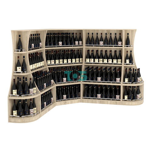 Угловой низкий стеллаж ГАРАНТ №2-О с ограничителями