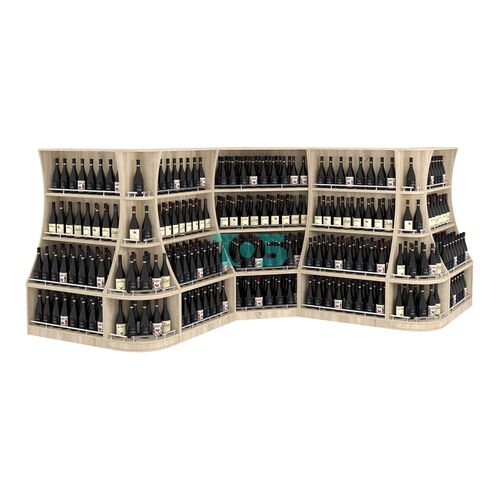 Угловой низкий стеллаж ГАРАНТ №4-О с ограничителями