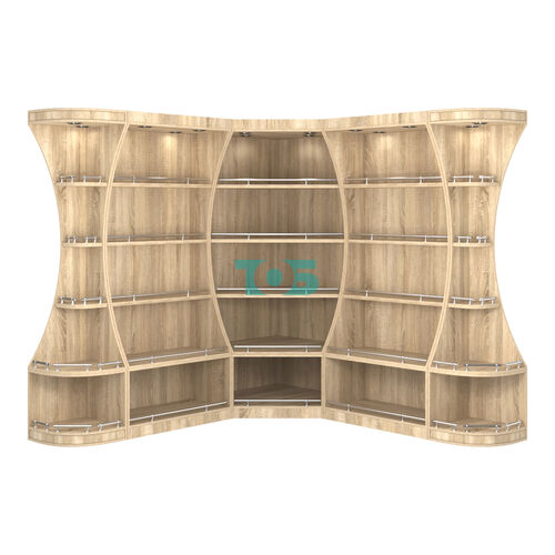 Угловой высокий стеллаж ГАРАНТ №2-О с ограничителями