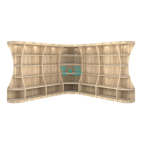 Угловой высокий стеллаж ГАРАНТ №3-О с ограничителями