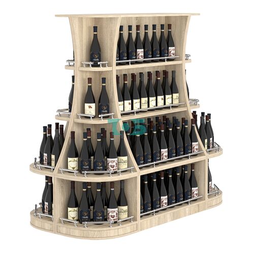 Островной низкий стеллаж ГАРАНТ №2-О с ограничителями