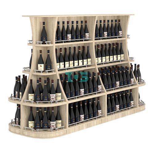 Островной низкий стеллаж ГАРАНТ №3-О с ограничителями