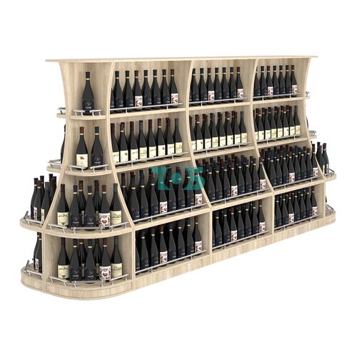 Островной низкий стеллаж ГАРАНТ №4-О с ограничителями