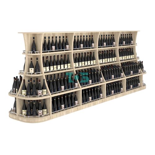 Островной низкий стеллаж ГАРАНТ №5-О с ограничителями