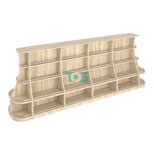 Островной низкий стеллаж ГАРАНТ №5-О с ограничителями