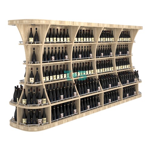 Островной высокий стеллаж ГАРАНТ №5-О с ограничителями