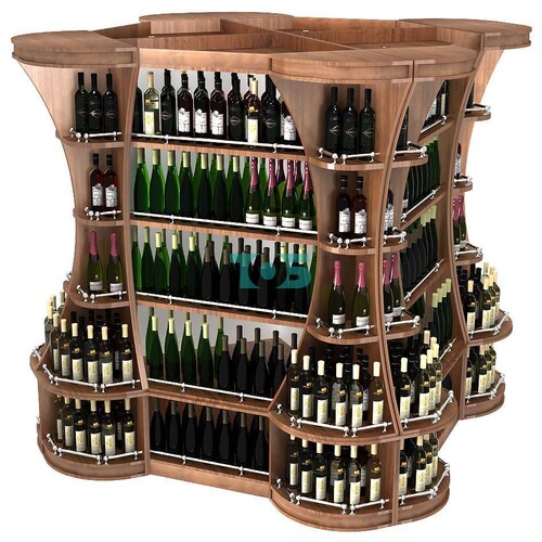 Островной высокий стеллаж ГАРАНТ №6-О с ограничителями