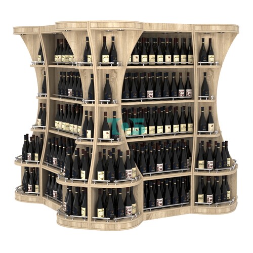 Островной высокий стеллаж ГАРАНТ №6-О с ограничителями