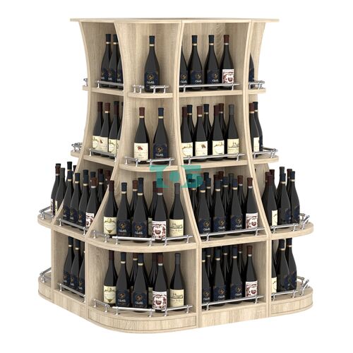 Островной низкий стеллаж ГАРАНТ №6-О с ограничителями