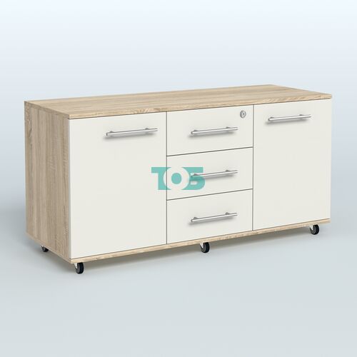 Тумба сервисная Индиго с 3 ящиками с замком и 2 фасадами