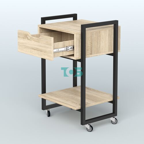 Тумба Европа мобильная с ящиком и полкой