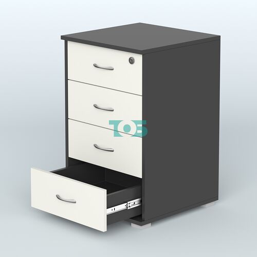 Тумба Нотте подкатная (4 ящика с замком)