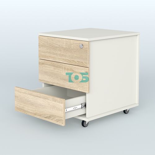 Тумба мобильная Киви, цвет белый