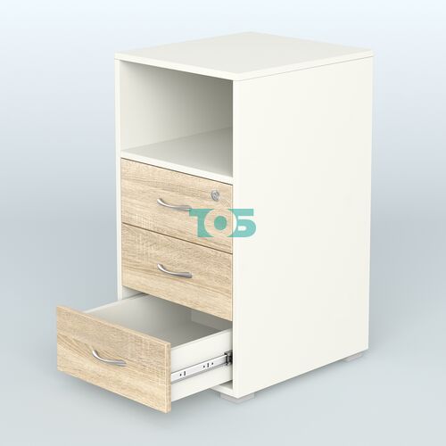 Тумба приставная 3 ящика с нишей