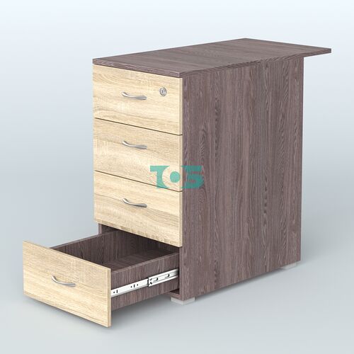 Тумба приставная Прайм, цвет белый