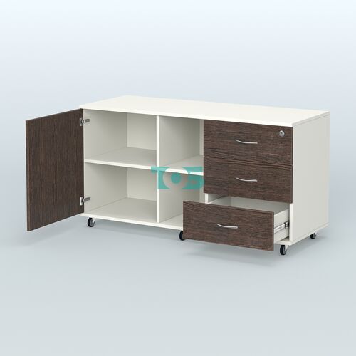 Тумба сервисная правая Киви, цвет светлый дуб