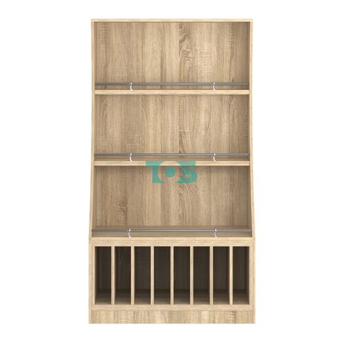 Стеллаж Гарант низкий №2-3-900-О с ограничителями