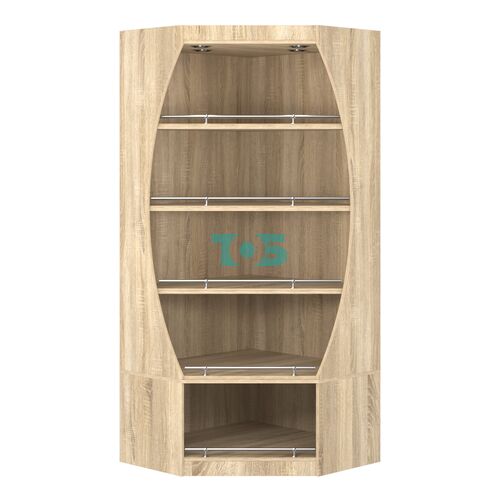 Стеллаж Гарант угловой №1-О с ограничителями