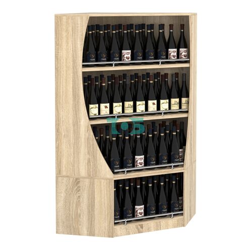 Стеллаж Гарант угловой низкий №2-О с ограничителями