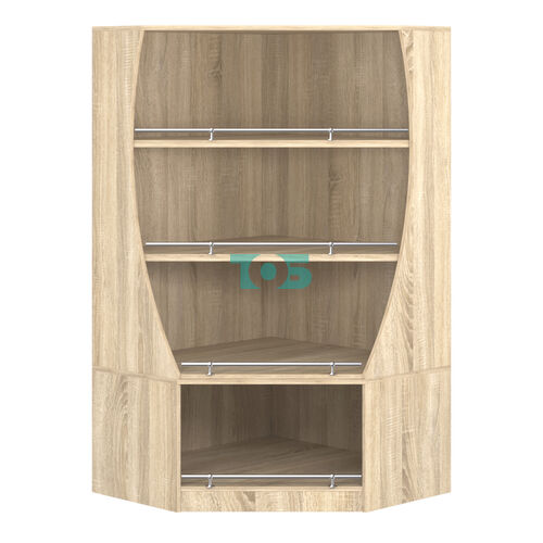 Стеллаж Гарант угловой низкий №2-О с ограничителями