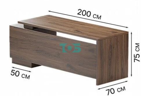 Стол руководителя Вектор №8 правосторонний