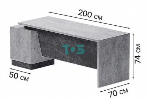 Стол руководителя Вектор №10 левосторонний