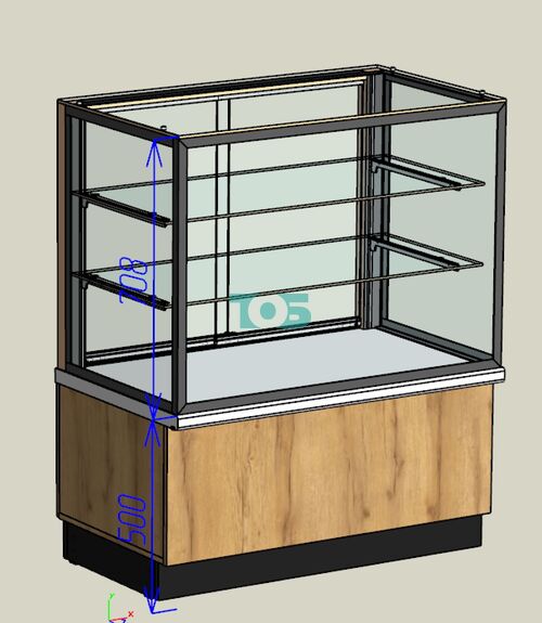 Витрина Круассан для выпечки №1